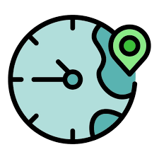 Australia Time Zone Icon Outline Vector