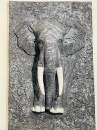 Dhanwanti Elephant Face Wall Painting
