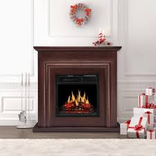 Zafro Electric Fireplace Mantel Wooden