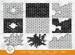 Brick Wall Silhouette Brick Wall Svg