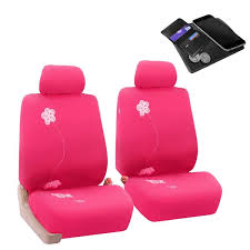 Flower Embroidery Front Seat Covers