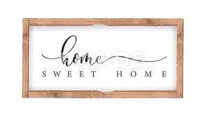 Home Sweet Home Calligraphy Wall Art