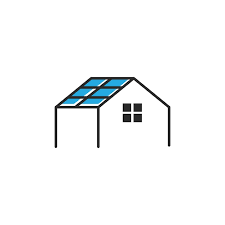 Solar Panel Logo Vector Flat Design