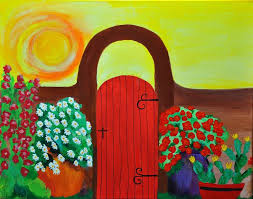 Garden Gate Painting By Linda Hamilton