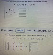 Vector Equation Of The Line Passing