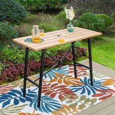 Outdoor Dining Table With Umbrella Hole
