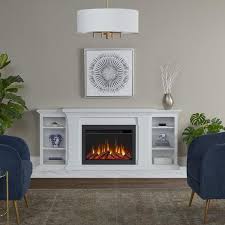 Real Flame Winterset Slim Media Electric Fireplace White