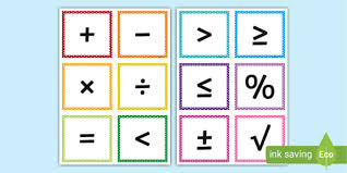 Maths Symbols Cards Teacher Made Twinkl