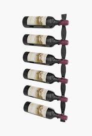 Wall Mounted Metal Wine Bottle Storage