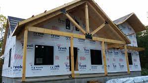 custom post and beam porch under