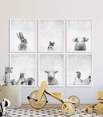 Animal Nursery Prints Large Nursery Art