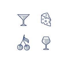 Wine Icons Set Stock Vector By Frbird
