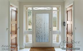 High Seas Frosted Glass Front Doors