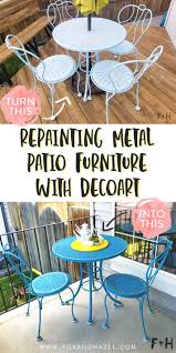 Repainting Metal Patio Furniture With