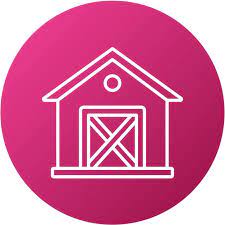 Vector Design Garden Shed Icon Style