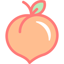 Peach Free Food Icons