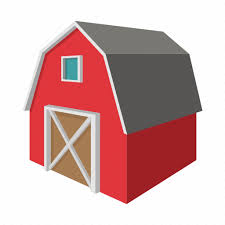 Art Barn Building Cartoon Drawing