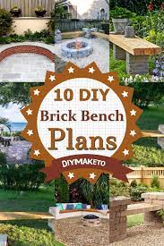 10 Diy Brick Bench Plans 2023 Diy