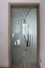 Hinged Frameless Decorative Glass Door