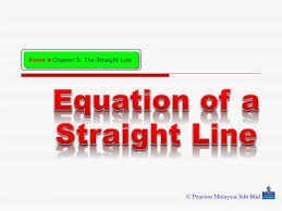 Ppt Equation Of A Straight Line