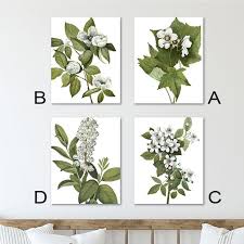 Pale Botanical Canvas Wall Art