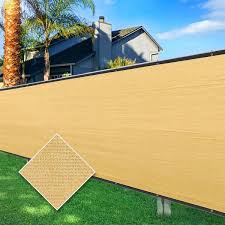 Cisvio 5 Ft X 50 Ft Privacy Screen Fence Heavy Duty Protective Covering Mesh Fencing For Patio Lawn Garden Balcony Sand Brown