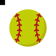 Softball Icon Logo Flat Style 21823680