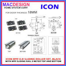 Icon M99 H D Sliding Roller Set 2pcs