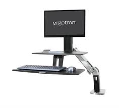 Ergotron Workfit S Sit Stand Workstation W Worksurface Lcd Hd Monitor White