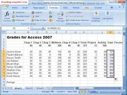 Excel Formulas Tab