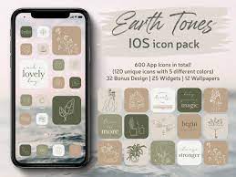 Iphone Ios App Icons Earth Tones Green