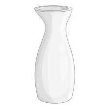 White Vase Icon Cartoon Ilration Of