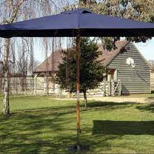 3m Hardwood Rectangular Garden Parasol