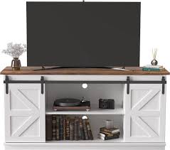 Jummico Farmhouse Tv Stand Up To 65