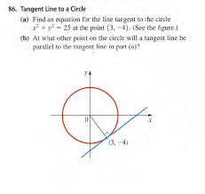 Answered 86 Tangent Line To A Circle