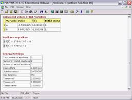 Non Linear Equation Solver