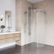 Vigo Sanibel Frameless Round Sliding