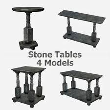 Stone Tables 4 Models 96464661 Pond5