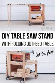 Diy Table Saw Stand With Folding