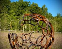 Exterior Rustic Garden Moon Circle