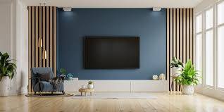 Tv And Cabinet In Modern Living Room