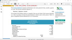 Chapter 2 Financial Statements Taxes