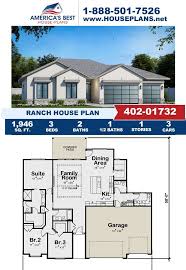House Plan 402 01732 Ranch Plan 1