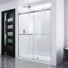 Sliding Semi Frameless Shower Door