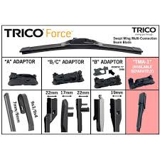 trico force beam wiper blade 475mm 19