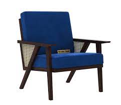 Tisza Lounge Chair Velvet Indigo Blue