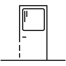 Door Frame Furniture Icon Outline Style