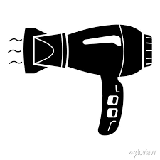Hot Hair Dryer Vector Wall Stickers