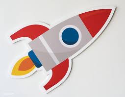 Rocket Ship Launching Symbol Icon