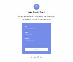 Form With Text And Icon Website Design